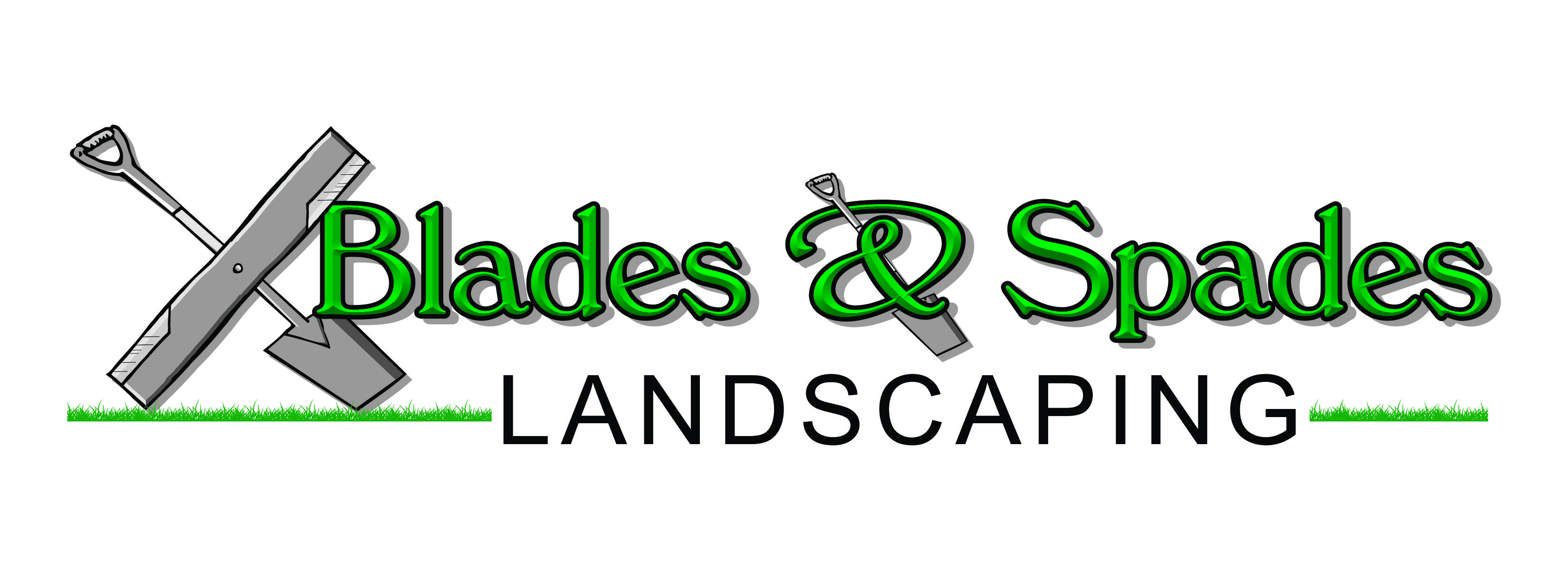 Blades &amp; Spades Landscaping Logo