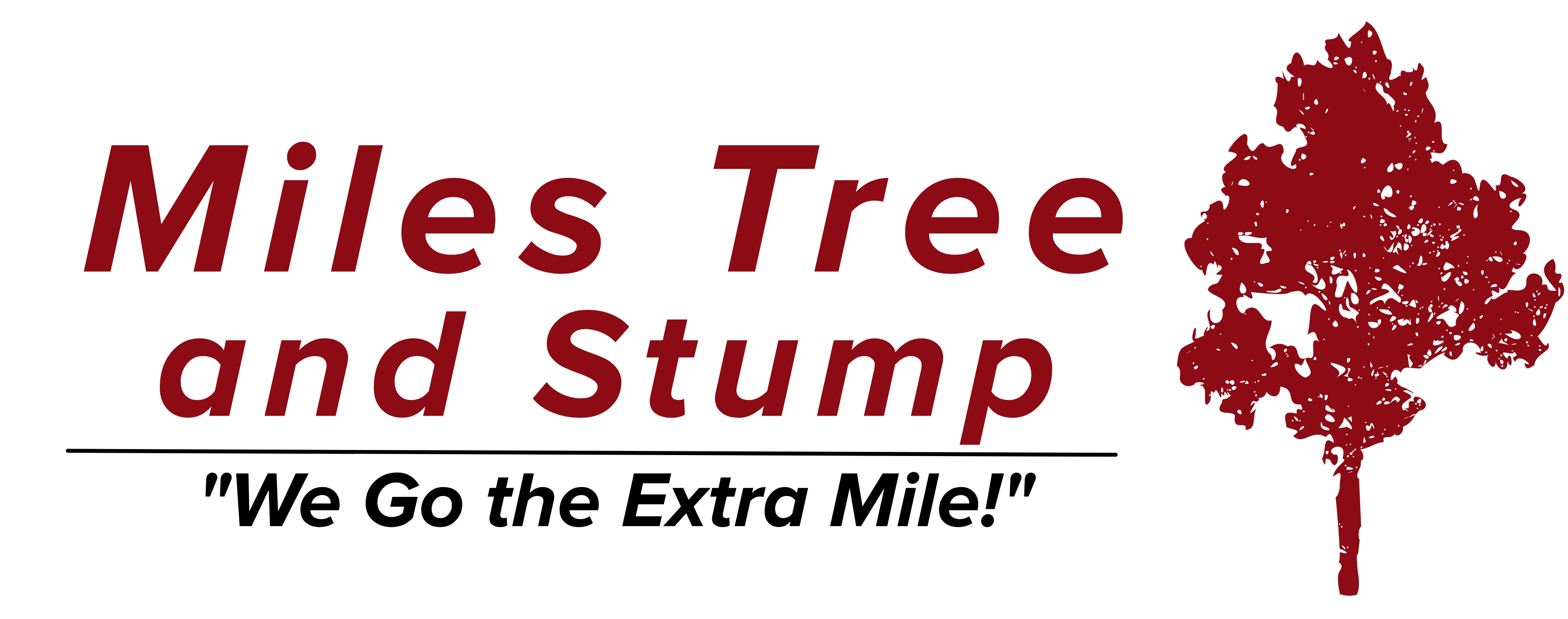 Miles Tree and Stump Logo