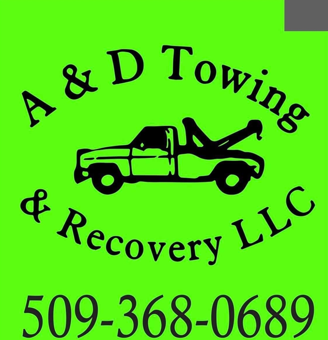 A&amp;D TOWING AND RECOVERY Logo