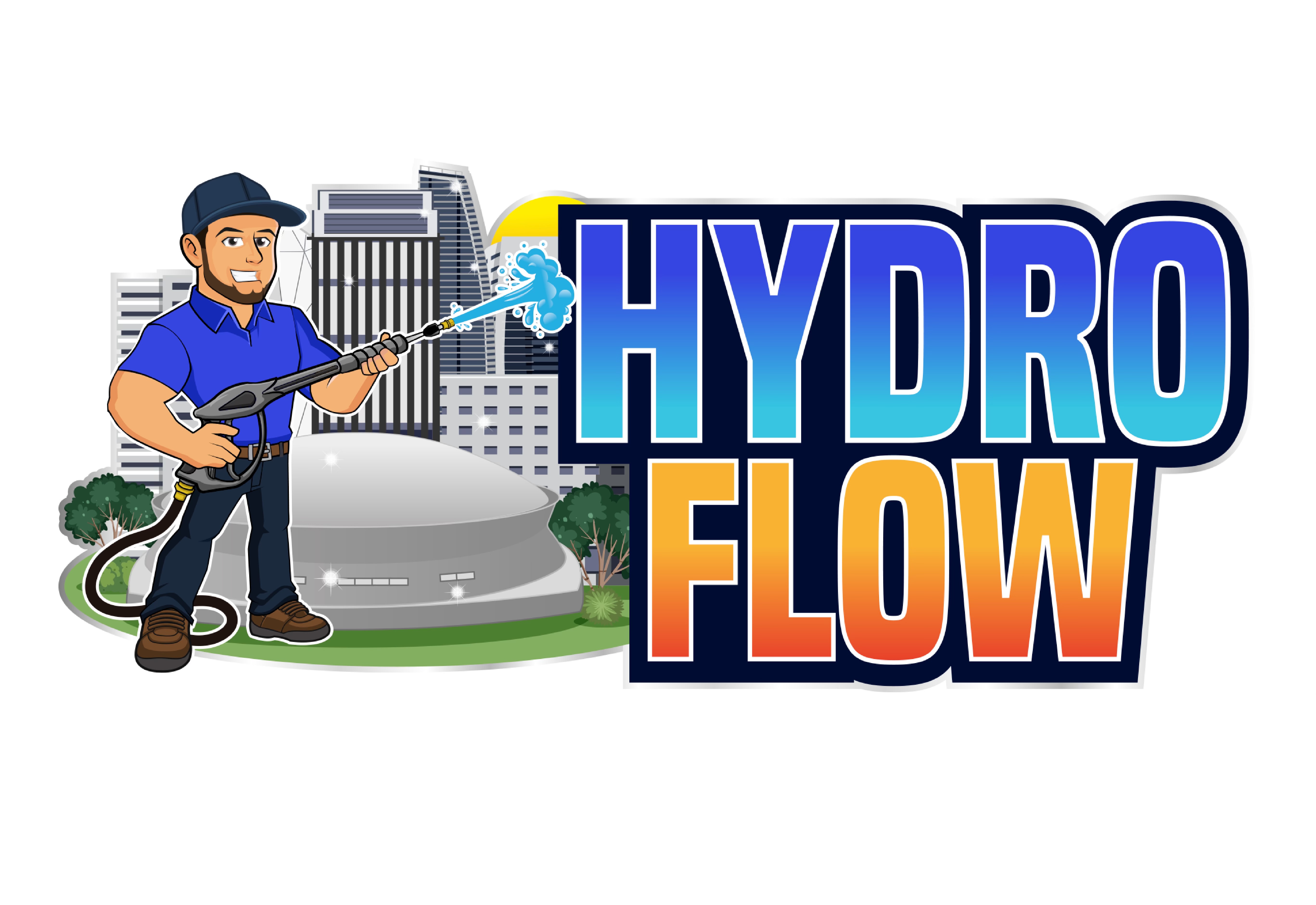 Pressure Washing By Hydro Flow Logo