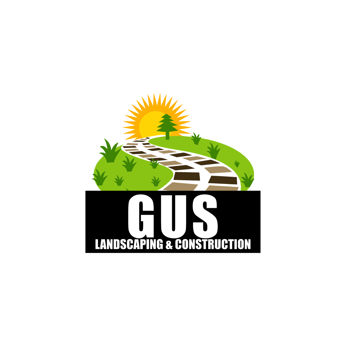 Gus landscaping &amp; construction Logo