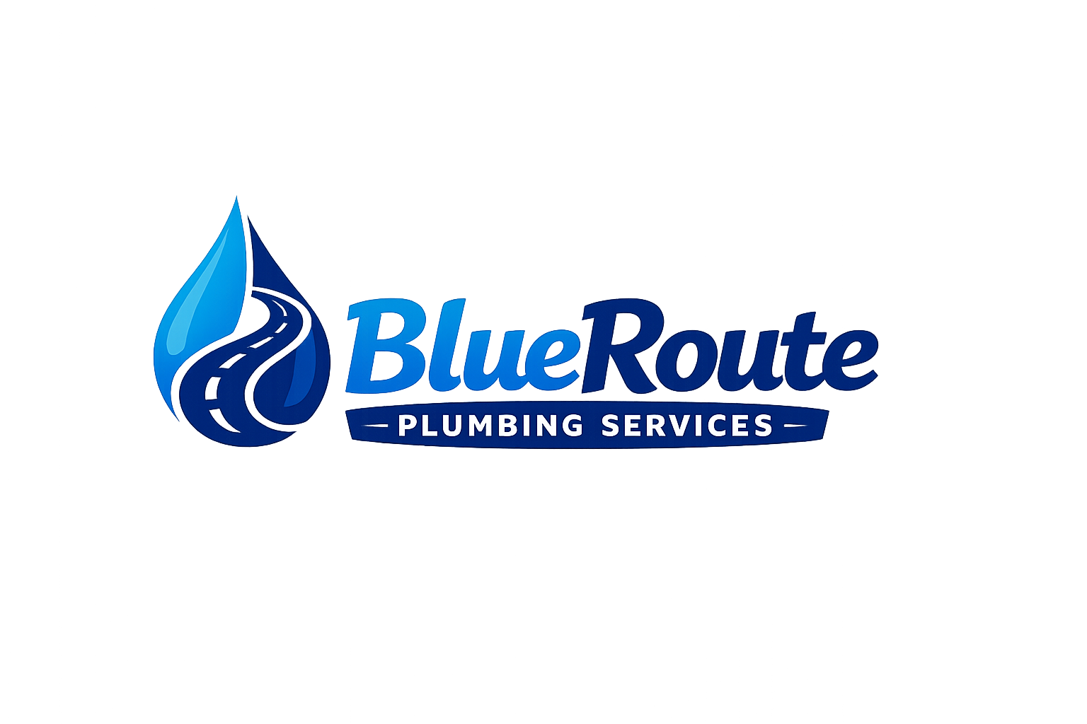 BlueRoute Plumbing Services Logo