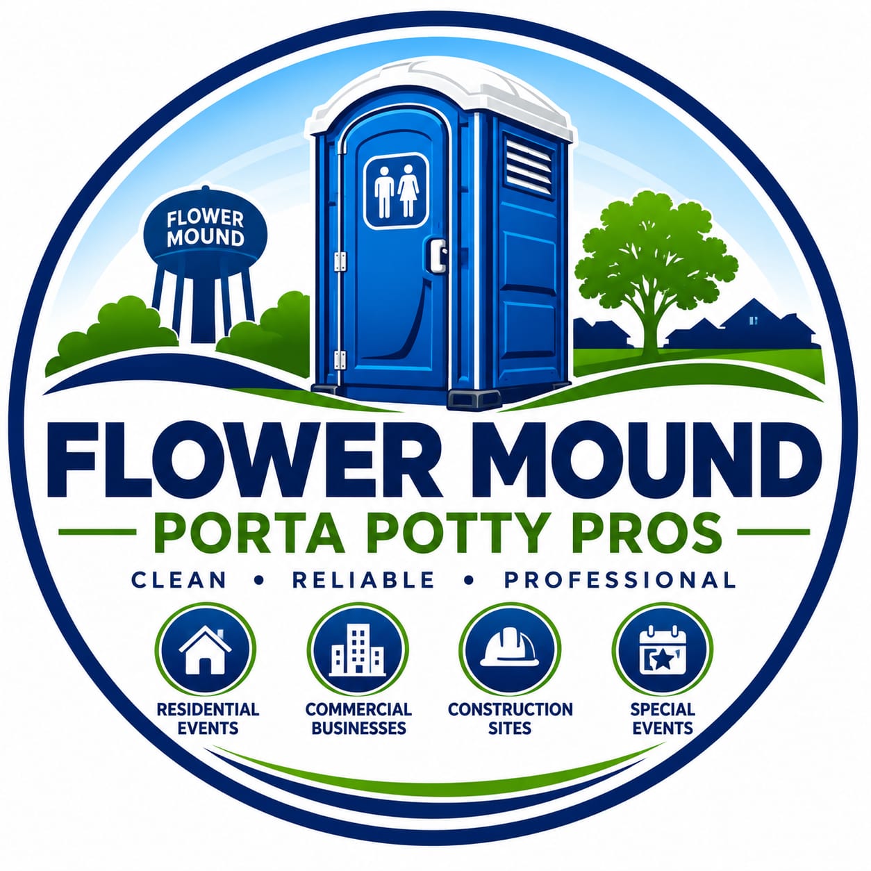 Flower Mound Porta Potty Pros Logo