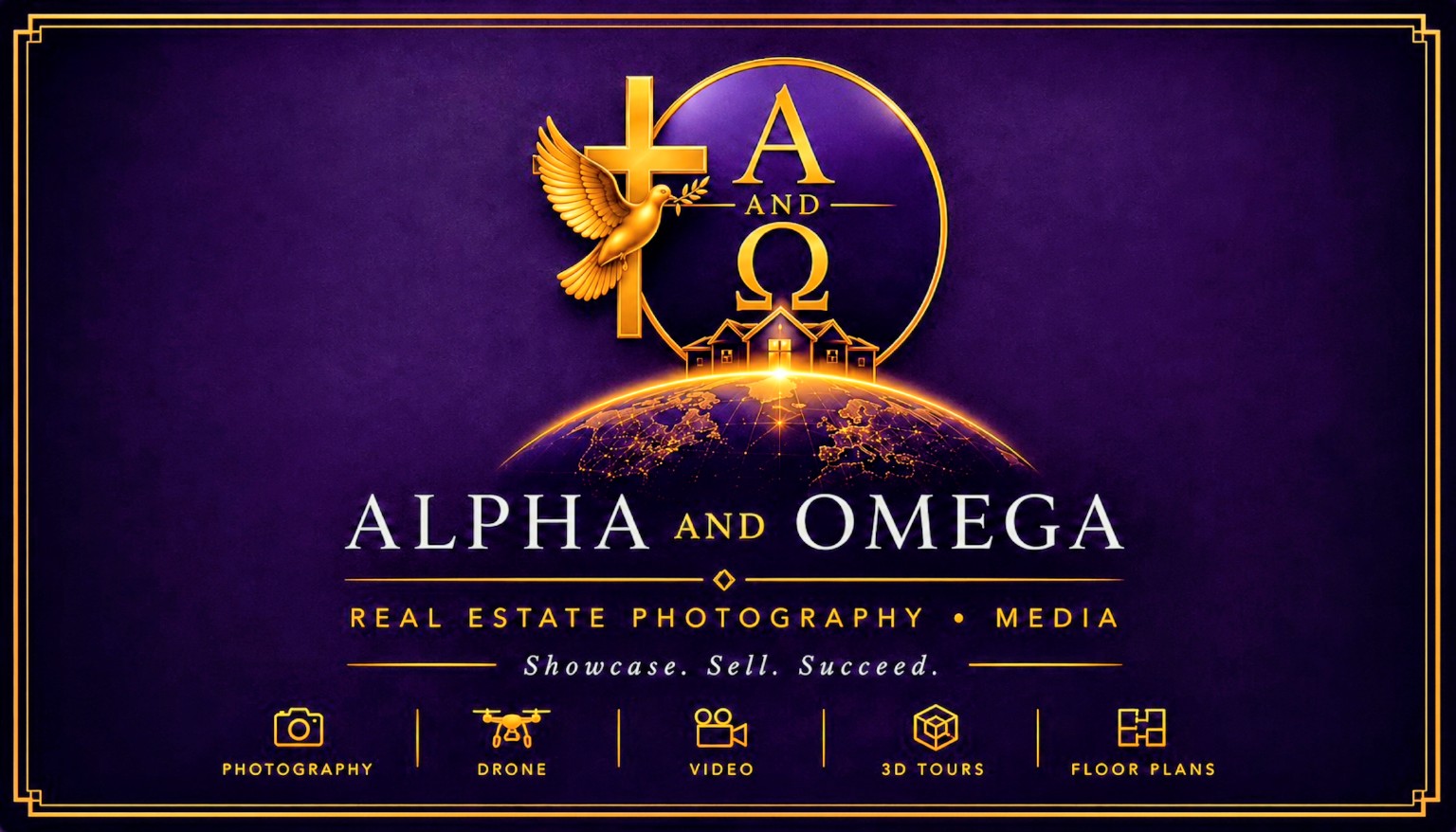 Alpha and Omega Real Estate Photography Media Logo