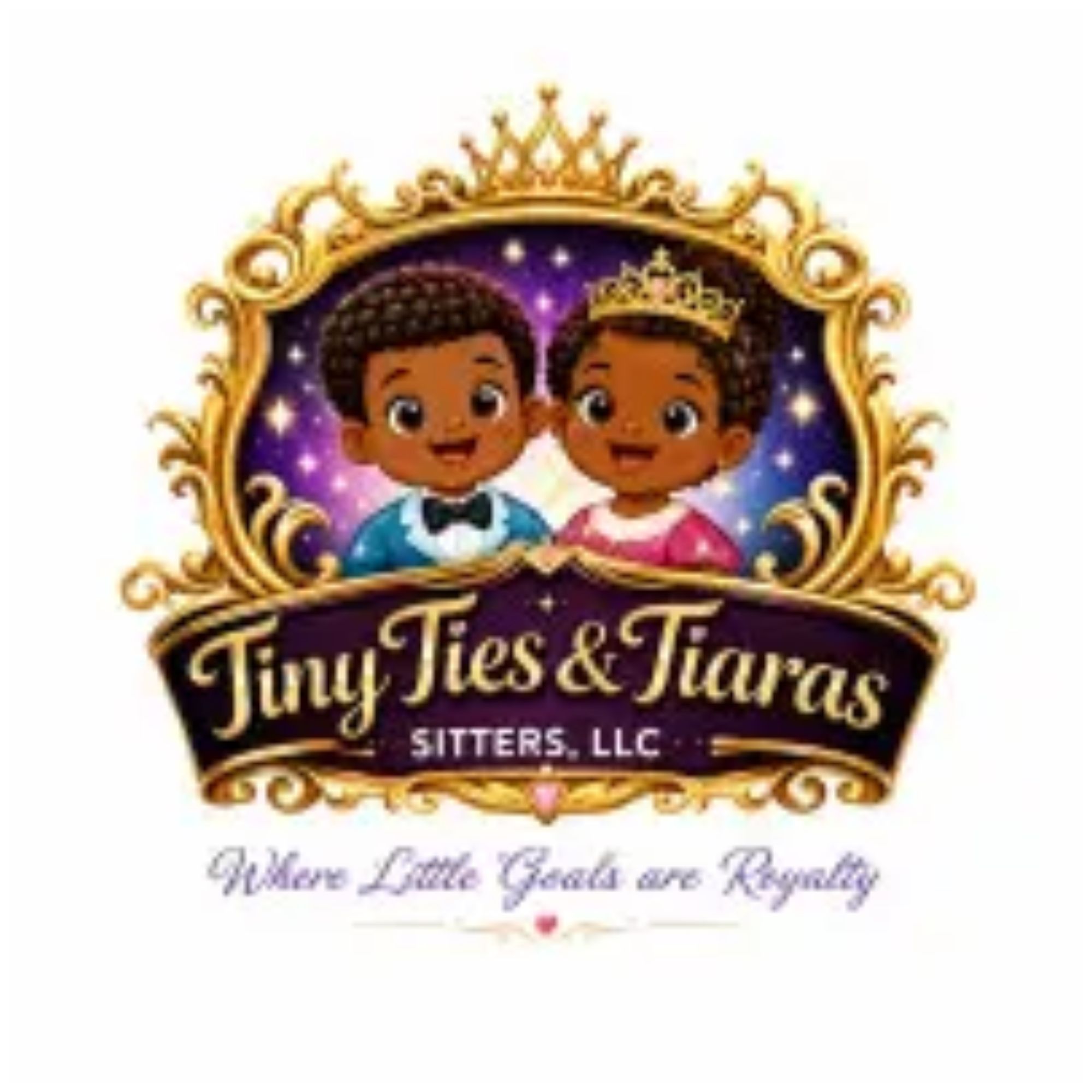 Tiny Ties &amp; Tiaras Sitters, LLC Logo