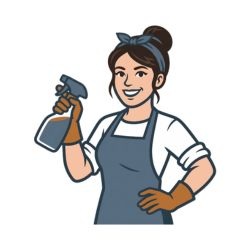 Custom Maid Cleaning Logo