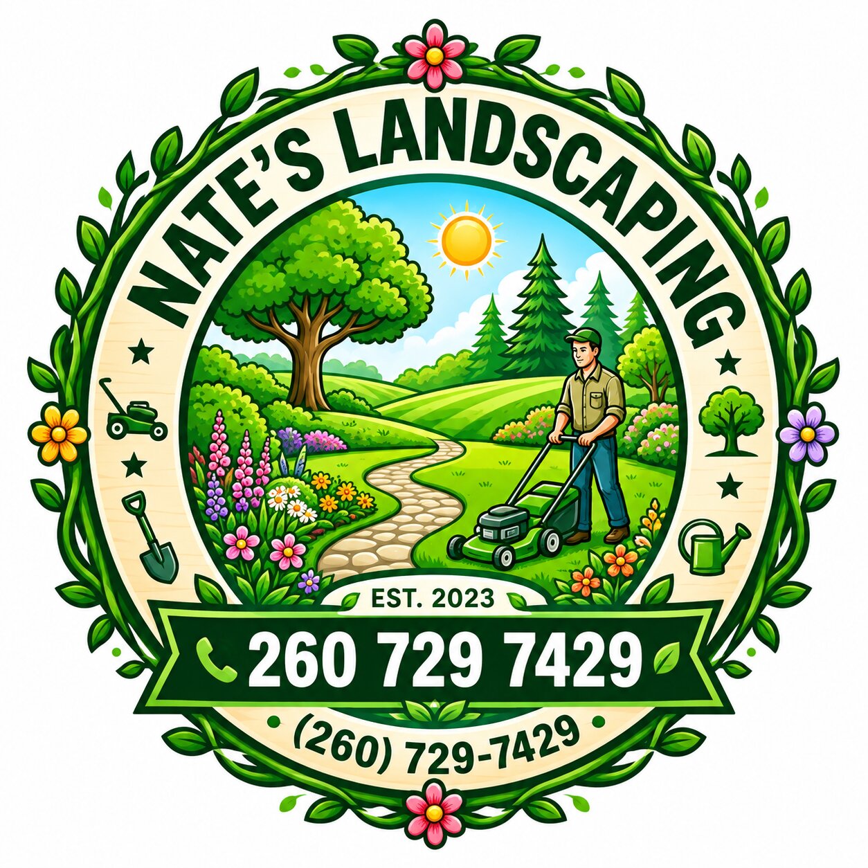Nate's Landscaping Logo