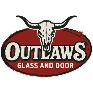 Outlaws Glass and Door Logo